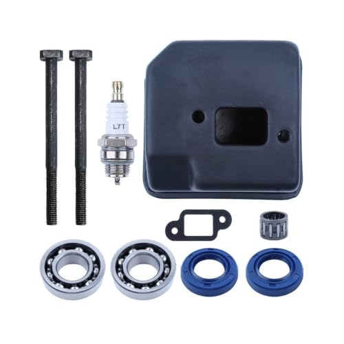 Kit de junta de sello de aceite de cojinete para motosierra MS180 MS170 con bujía y perno