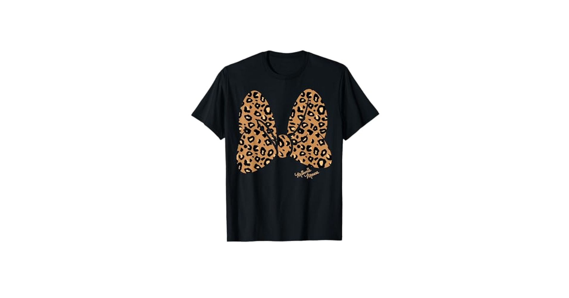 Amazon | ディズニー ミニーマウス ヒョウ柄リボン Tシャツ | T