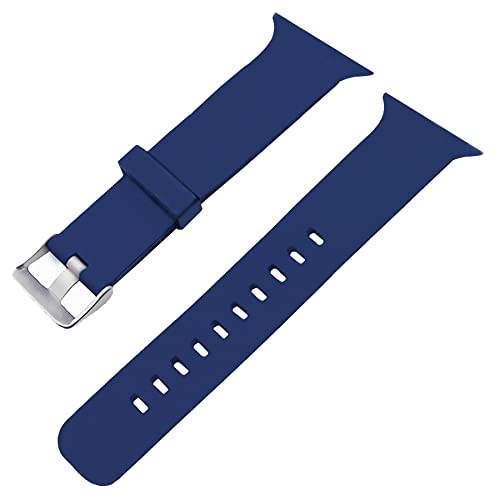 Image of ACM Watch Strap Slide 42mm 44mm 45mm 46mm 49mm Silicone Belt Compatible with Boat Wave Elevate Smartwatch Classic Casual Band Blue