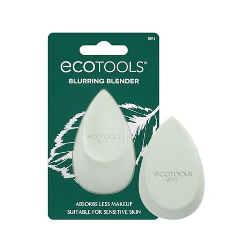EcoTools Blurring Blender Makeup Sponge, Makeup Blending Sponge For Blurred Skin, For Liquid & Cream Foundation, Cloud Coverage Memory Foam, Eco Friendly, Latex Free, Cruelty-Free & Vegan 1 Count