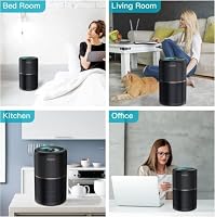 AIRTOK Luftreiniger, Luftreiniger Allergiker mit Aromatherapie, HEPA Luftfilter gegen Schimmel Staub Pollen Gerüche, 99,97% Entfernung bis 0,1 Mikrometer,Nachtlicht,Kindersicherung,Timer,25dB – Ansicht 7