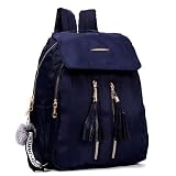 Mochila feminina Oxford com 4 compartimentos impermeável (azul)