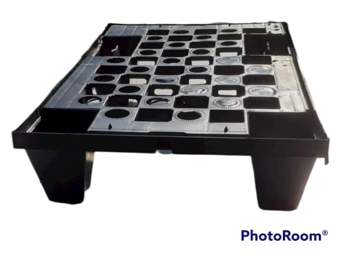 Colleoni.EU – Mini-Palette aus Polypropylen – Stapelbare und von 4 Seiten einfahrbare Palette für Innen- und Außenbereiche – Made in Italy – 60x40x12 cm – 1 Stück