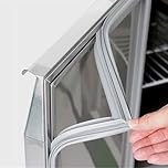 NBEST Custom Universal Refrigerator Door Gasket,Freezer Door Magnetic Gasket Rubber Seal Part Replaces,White/Gray