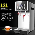 HLGKBY Fully-Automatic Coffee Foam Maker Frothing Machine Commercial Steam Milk Frother 4 IN 1 Milk Steamer Machine with 12L Capacity Electric for Coffee, Milk, Bubble Tea, Milk Tea - Image 5