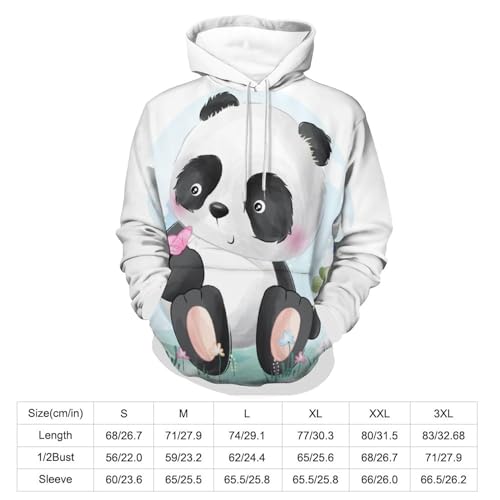 Hoodie oiseau panda UMENG pull col capuche unisexe taille S - 2