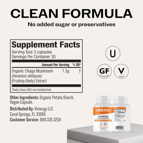 Vimergy Chaga Mushroom Capsules