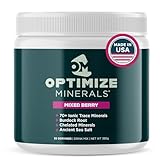 Optimize Minerals Multi Mineral - New Look Same Daily Formula – Magnesium, Electrolytes & Trace Mineral Supplement Powder - Gluten Free Vitamins Drink - Mixed Berry, 30 Servings
