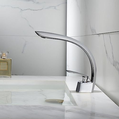 Robinet lavabo anti-corrosion en cuivre mitigeur salle de bain eau chaude froide durable