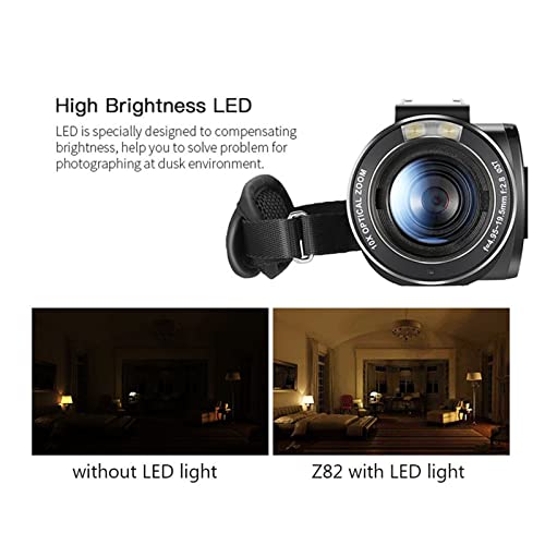 Ficha técnica ICOSAR Cámara de acción Videocámara Vlog Cámara de Video con micrófono Lente Gran Angular 1080P Full HD Zoom óptico 10X Color Bundle A Size 0 - Fernando Cortés