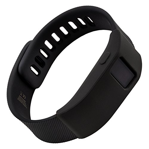 WITHit Designer Sleeve Compatible with Fitbit Charge/Fitbit Charge HR - Band Cover - Black Solid