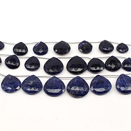 Sodalite naturelle en cœur briolette LKBEADS pour créer un bijou personnalisé à offrir
