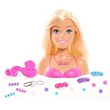 Barbie Styling Head Black Hair, 20 Pieces