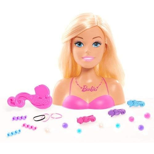 Barbie Small Styling Head, Black Hair, Kids Toys for Ages 3 Up by Just Play
