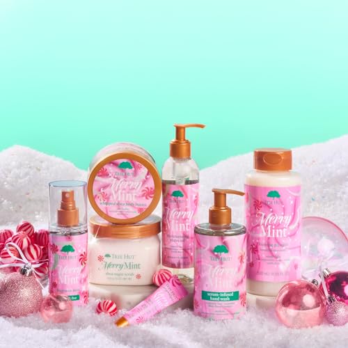 Image of Tree Hut Merry Mint Foaming Gel Wash, Moisturizing & Hydrating Body Wash with Shea Butter, Gently Cleanses for Soft, Fresh & Radiant Skin, 18 fl oz (Pack of 2)