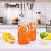 Miuyhji Wide Mouth Mason Jars 32 oz with Lids [4 Pack], Canning Jars with Metal Airtight Lids and Bands, 32 oz Glass Jars for Fermenting, Pickling, Freezing, Preserving, Meal Prep, Jar Décor