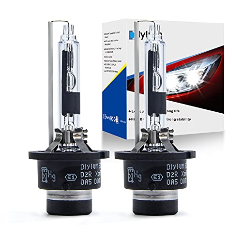 Dlylum D2R HID Bulb - 6000K 35W Xenon Replacement Headlight Bulb, Pack of 2.