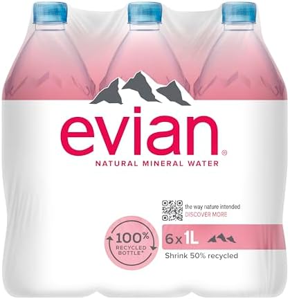 Evian Water 1 Litre Pk6 9092