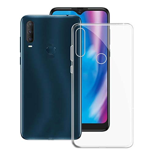 KJYF Coque pour Alcatel 1S 2020 (6.22 Pouces), Etui Housse de Protection Case Cover Bumper Transparent TPU Ultra Mince Silicone Souple pour Alcatel 1S 2020 -...
