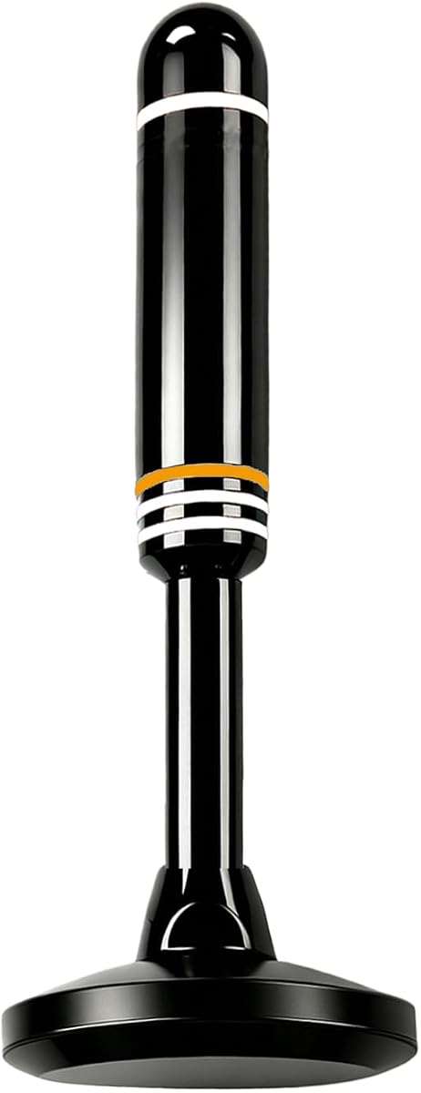 TV Antenna for Smart TV Indoor, Digital TV Antenna with 360° Reception & Strong Magnetic Base, 126 Miles Reception, 9.97FT Cable, Indoor Antenna Supports 8K 4K 1080P for All TVs