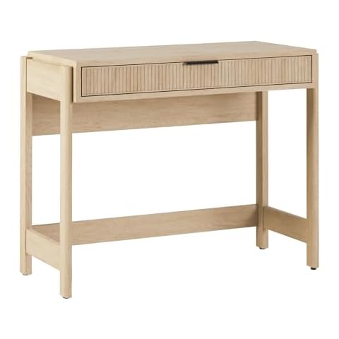 Walker Edison Coastal Oak Writing Desk Cover