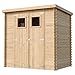 TIMBELA M311 Holzhaus Gartenhaus - Gartenschuppen Holz B204xL142xH200 cm/ 2,22 m2 Lagerschuppen für Garten - Fahrrad Schuppen - Wasserfestes Dach