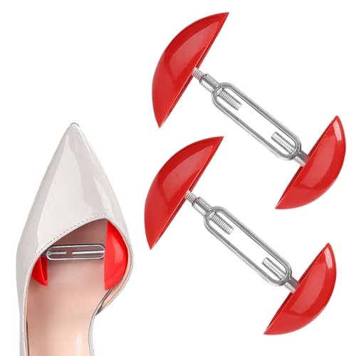 XUZOPIM 2 Piezas Ensanchador De Zapatos Antideslizante Ajustable, Ligero Y Portátil, Horma Para Zapatos De Cuero, Botas, Tacones Altos, Zapatillas De Deporte, Horma Para Ensanchar Zapatos(7-10.5 Cm)
