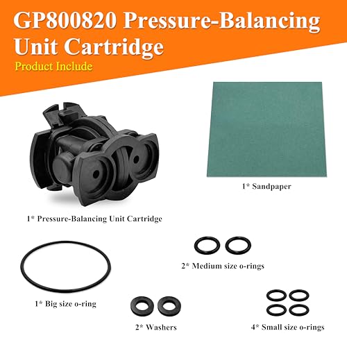 GP800820 Pressure-Balancing Unit Cartridge，Replacement for Kohler GP500520 Compatible with k-304 and k-11748 Platforms,Black - Thumbnail 2