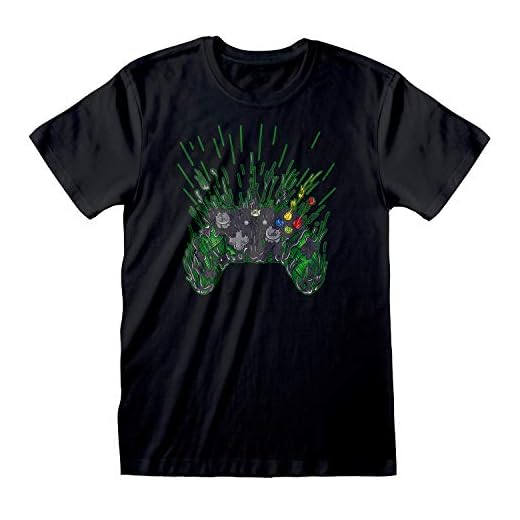 Xbox Regler Herren-T-Shirt Schwarz XL | S-XXL, Xbox One Series X Gamer Geschenke, Rundhalsausschnitt Graphic Tee, Geburtstag Geschenk-Idee
