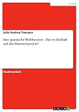 Das spanische Wahlsystem - Hat es Einfluß auf das Parteiensystem?