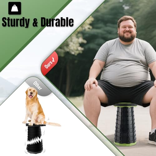 Image of Doseno Collapsible Stool 2 Pack, Portable Telescoping Seat