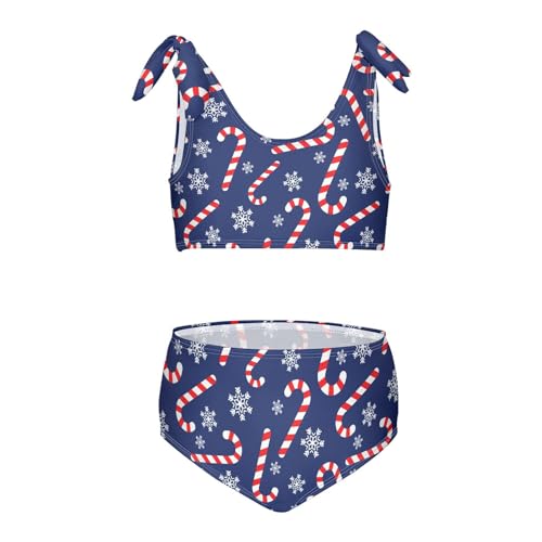 Image of CaTaKu Girls Swimsuits Two Piece Swimwear Cute Bikini Set Tankini Hawaiian Beach Sport Bathing Suit for Girls Size 3-12T