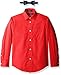 Nautica Boys' Long Sleeve Solid Shirt with Bow Tie
