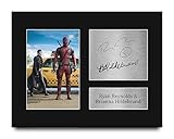 HWC Trading Ryan Reynolds & Brianna Hildebrand Deadpool Negasonic Teenage Warhead Gifts Printed Signed Autograph Picture for Movie Memorabilia Fans - US Letter Size