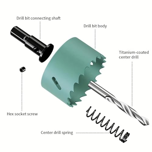 Broca bimetálica para madera HSS de 16-80 mm miniatura 3