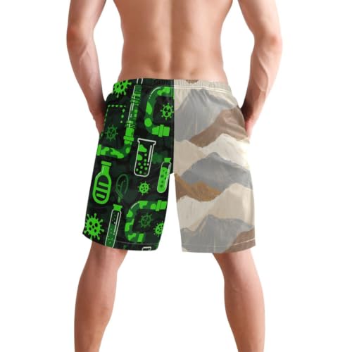 Short de bain pour homme avec compression contre les frottements