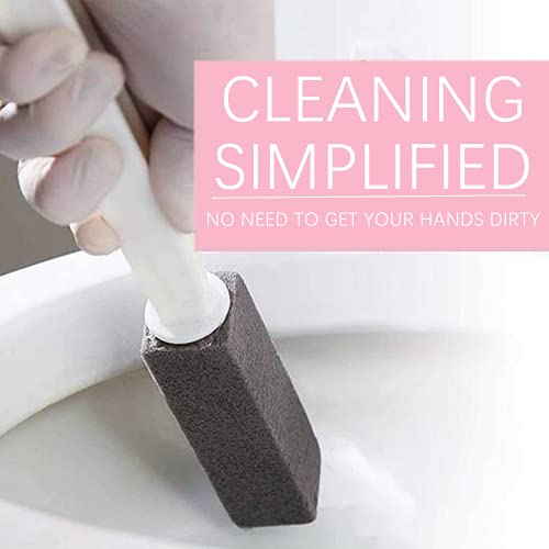 HengLiSam 2 Pack Handle Toilet Bowl Cleaner Pumice Stone Sticks Hard Water Ring Stains Remover for Kitchen/Bath/Pool/Household Cleaning - Image 4
