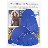 WILDREEDS 12Pcs Down Jacket Repair Patches, Waterproof Self-Adhesive, Pre-Cut, Tear-Resistant Rip-Stop Nylon Patches for Jackets, Puffer Jacket, Tents-Royal Blue