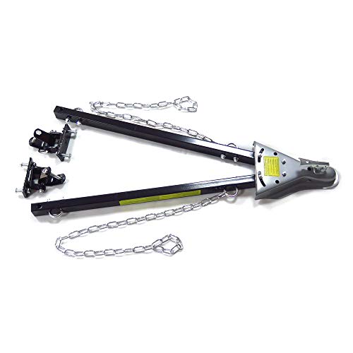 Httmt ET-FF801-BK1 Adjustable Tow Towing Bar Bumper Mount 5000Lb W/Chains Rv Car Truck Jee System thumb #3