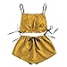 MGSFGlk Ensemble de lingerie sexy pour femme - Ensemble de 52 sous-vêtements érotiques pour femme, jaune, L