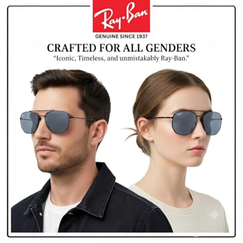 Image of Ray-Ban RB3707 Square-Round Sunglasses with Official RAYBAN Eyewear Kit