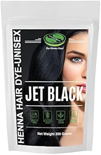 Jet Black Henna Hair Color / Dye 200 Grams (2 Step Process) - The Henna Guys