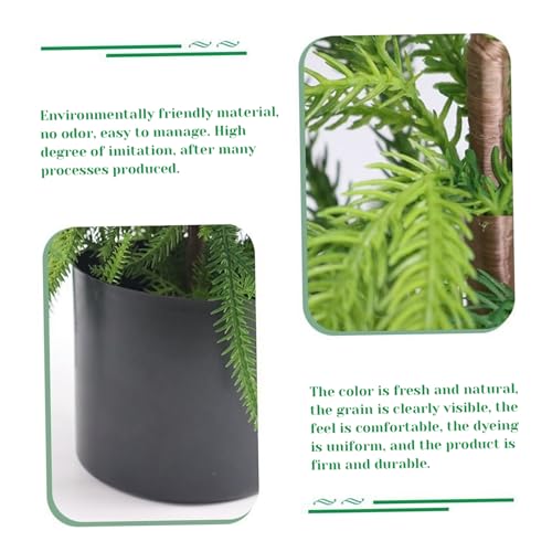Pino Norfolk artificial mini pinos de plastico decorativos para mesa de interior 6