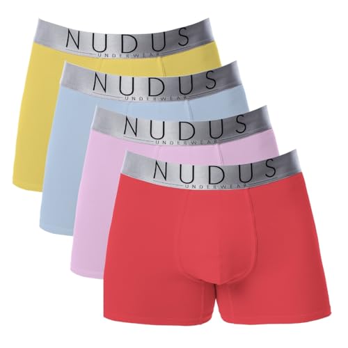 NUDUS Men's Cotton Underwear Pack of 4 Gift Box -