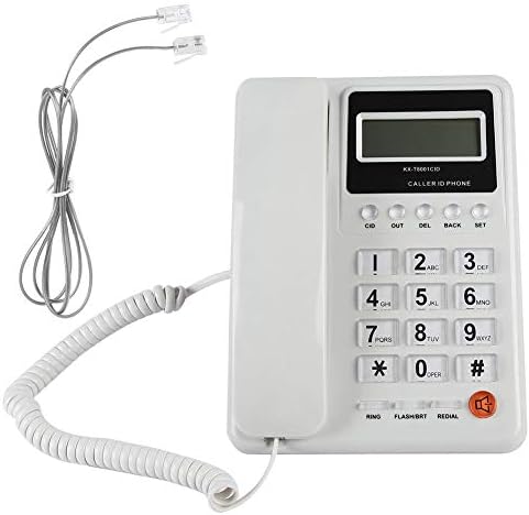 Teléfonos con cable Teléfono fijo de escritorio con cable Identificador de llamadas/llamada en espera DTMF/Soporte, Cancelación de ruido para Office