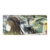 ゲーミングマウスパッド 大型 月がきれい 水野茜 安曇小太郎 テーブルマット すべり止め デスクパッド 耐高温性 光学式マウス エッジングデザイン ゲーミングマウスパッド マウスの精密度を上がる 柔らかい 快適 ラップトップマット 防塵 パソコンマット 天然ゴム 薄型 お手入れ簡単 事務室 家庭用 人気 贈り物 装飾品 40x90cm