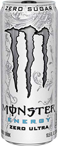 Monster Energy Zero Ultra, Sugar Free Energy Drink, 10.5 Ounce (Pack of 12)
