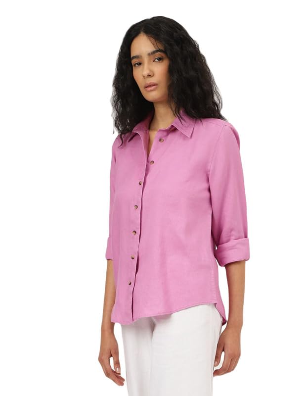 Image of Marks & Spencer Women's Solid Regular Fit Shirt