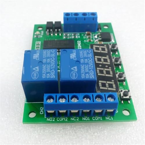 Interrupteur temporisé IO22A02 DC 12V 2CH multifonction pour circuit imprimé