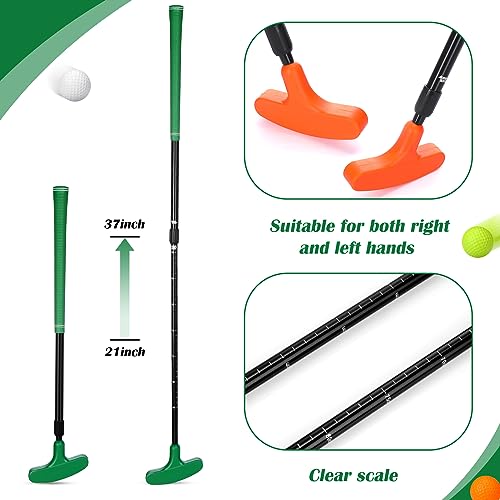 Wettarn 6 Set Golf Putters for Men and Women Two Way Mini Golf Putter with 6 Golf Balls Kids Putter Bulk for Right or Left Handed Golfers Adjustable Length Golf Clubs Set - Image 4